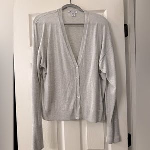 Soft Grey Athleta Cardigan